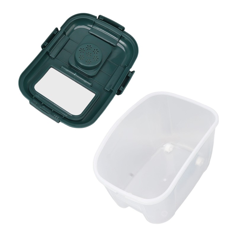 Rice Storage Box with Clear Cover Insect Proof Large Capacity