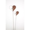 FRANK FLECHTWAREN Garden Stake Ball Heart Set of 2