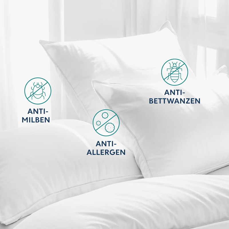Dreamzie - Set of 2 Mite Covers Pillow Protectors 40