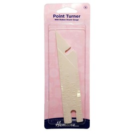 Hemline H274 Plastic Point Turner Sewing Tool with Button Gauge