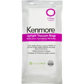 Kenmore 53294 Type O Vacuum Bags HEPA for Upright Vacuums Style 6 Pack pk NEW