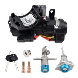 81905-C2510 Ignition Lock Switch Assembly with 2 Keys & 2 Door Lock & Glovebox Lock Fit for Hyundai Sonata 2015-2019, Ignition Lock Cylinder & Housing, Replace OE# 81970-C1A00