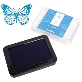 IROMOYO Stamp PAD, Traditional Japanese Ink Colour, Oil-Based Ink pad - Cobalt Blue