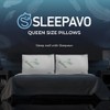 Memory Foam Pillows Queen Size Set of 4 - Cooling