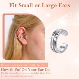 YUXIANLB Pack of 12 Ear Cuff Earrings for Women Non-Piercing Adjustable Earrings Set Cute Lightweight Cartilage Clip Helix Wrap Ear Jewellery Set for Wedding Birthday Party Shopping