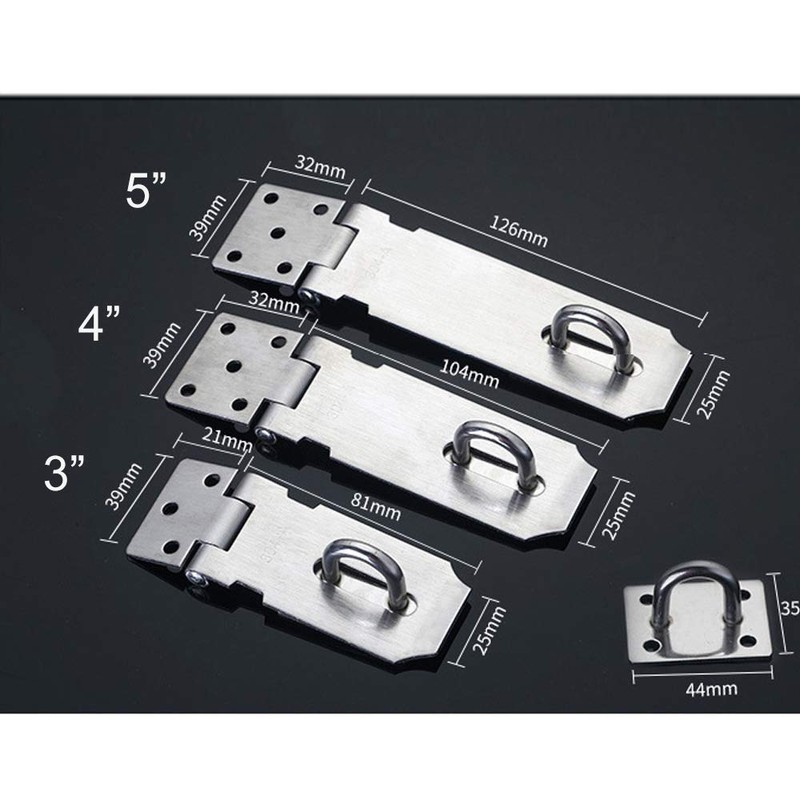 Security Hasp Lock Device Door Lock Hasp Stainless Steel Security
