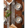 Dark Brown Table Runner - 72 Inch Long, Oil Modern