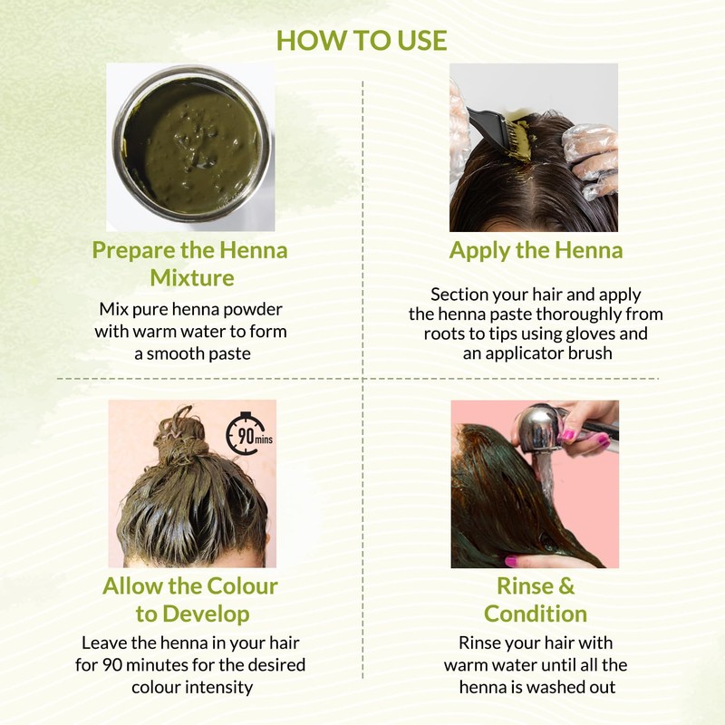 Indus Valley Organic Henna Hair Colour Kit for Women- Chemical-Free,