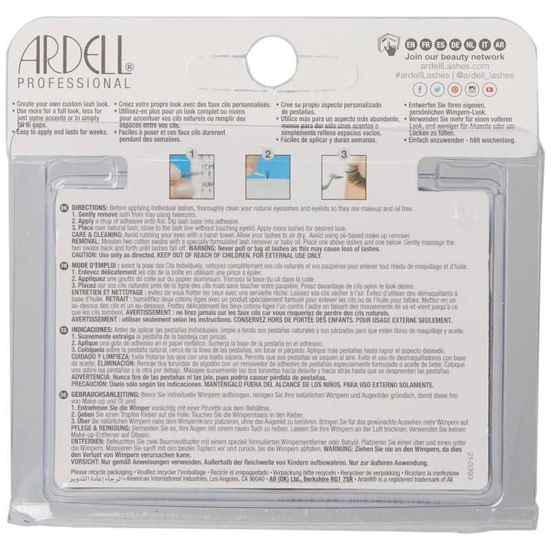 Ardell Individual Fake Eye Lashes, Naturals-Knot Free Long Brown