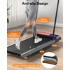 RJOP Walking Pad Treadmill with 8% Incline and Handle Bar,