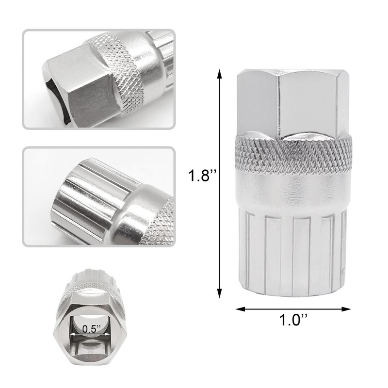 Quacc Bicycle Freewheel Remover Freewheel Removal Tool Compatible with Shimano