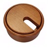 Gedotec Cable grommet, cherry wood, lacquered, plain, 1 piece round
