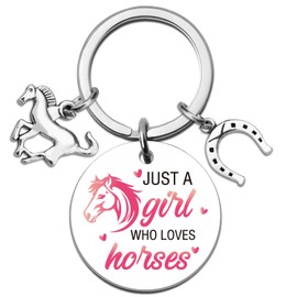 UYBEPU Horse Gifts For Women Girls Horse Keychain for Horses Lovers Unique Horses Stuff Jewelry Best Birthday Christmas Gift Ideas Western Keychain