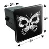 GRAPHICS & MORE Butterfly Skull Insect Tow Trailer Hitch Cover