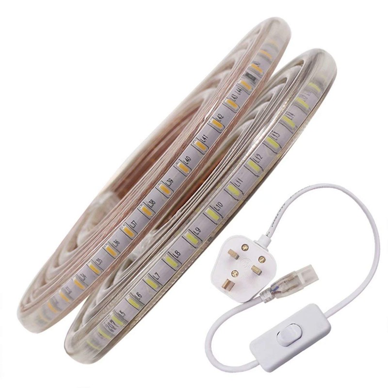 HEGEHE SMD 3014 LED Strip Light with Switch Power Cord,