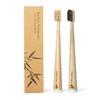 TIKITAKA FTG Natural Bristle Bamboo Toothbrush Sampler, 2 Pack -