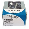 HSI Carriage Screws with Nuts Galvanised Iron M8 x 50