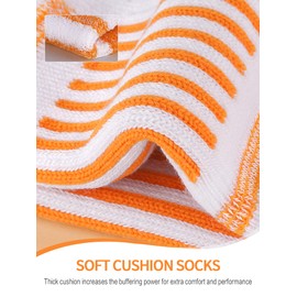 Airacker Athletic Quarter Socks with Cushion Running Ankle Socks for Men Women 6 Pairs