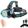 JIEYOUTA Lámpara de Cabeza LED Multifuncional, 10 Modos Luz, Batería
