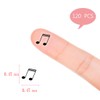 Music Notes Planner Stickers, 120 Clear Music Day Designer Planner