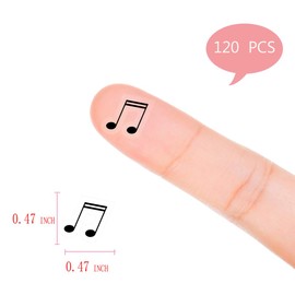 Music Notes Planner Stickers, 120 Clear Music Day Designer Planner Labels Scrapbooking Crafting Sticker