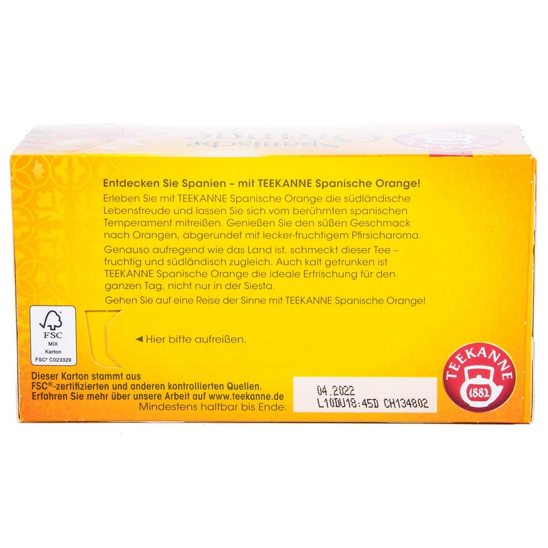 3x Teekanne (Spanische Orange) spanish orange (each box 20 tea