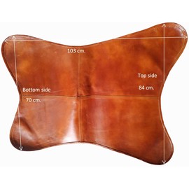 Tuzech Brown Leather arm Chair Star Butterfly Leather Butterfly Chair Home Decor -ONLY Cover (Tan Brown)