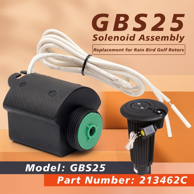 GBS25 Solenoid Assembly Replacement for Rain Bird Golf Rotors Irrigation