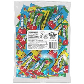 Airheads Airheads Sour Mini Candy Bars, Taffy Candy Assorted Bag, Individually Wrapped Candy, Three Assorted Flavors, 5 lb Bag