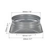 PATIKIL 8 Inch Duct Connector Flange, Metal Straight Pipe Flange