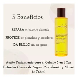 Oleo Tratamiento Para El Cabello 3 En 1 Terramar / 98 Ml