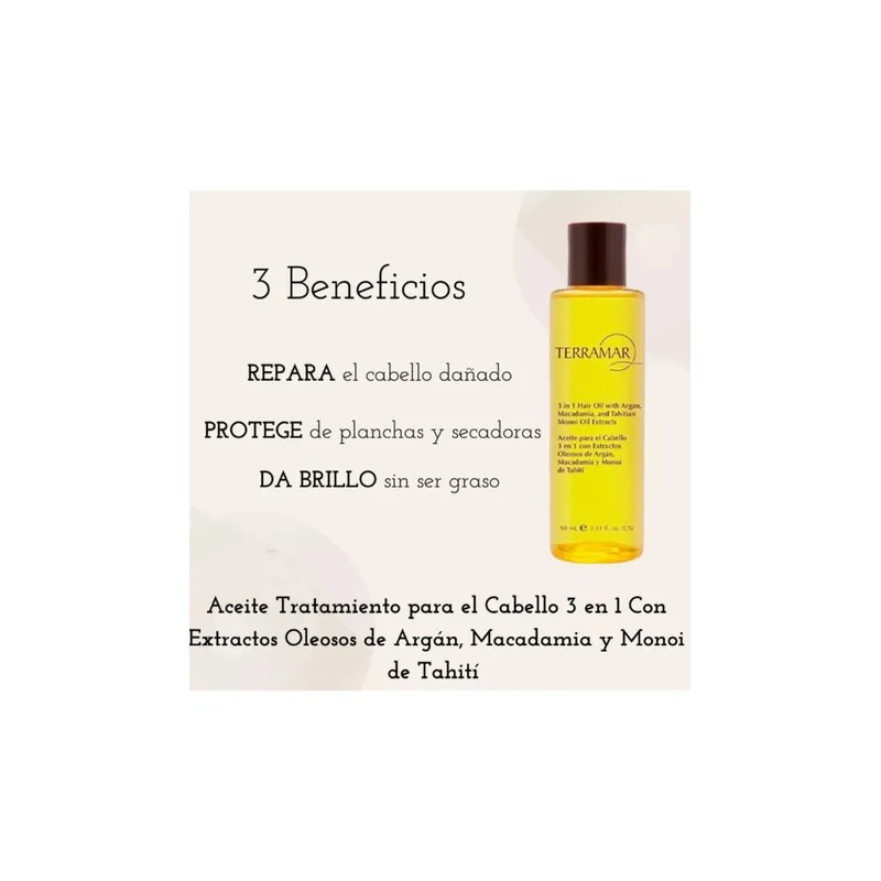 Oleo Tratamiento Para El Cabello 3 En 1 Terramar /