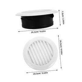 jojofuny Round Soffit Vent Cover Mesh Grille Efficient Air Exchange for Bathroom Kitchen and Office Ventilation Easy Installation Rainwater Defense Versatile Use Walls Ceilings