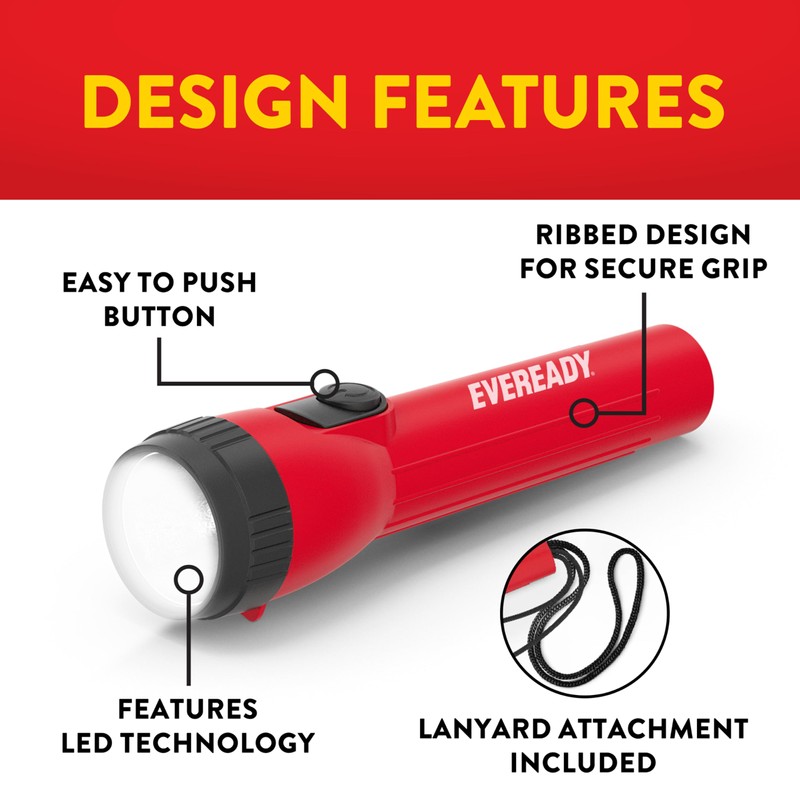 EVEREADY LED Flashlights (3-Pack), Bright Flashlights for Emergencies and Camping