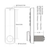 Electronic Cabinet Lock Touch Keypad Password Keyless Entry Anti Theft