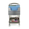Mind Reader Metal Mobile File Cart, Silver