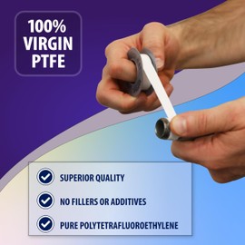 Gasoila PTFE Thread Seal Tape – Professional-Grade, 1/4 Inch x 260 Inch, High-Density Thread Tape for Plumbing, HVAC, Gas Lines, Water Pipes, and Air Compressors – Leak-Proof Seal, Non-Toxic