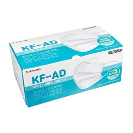 AirCop KF-AD AirCop Droplet Blocking Disposable Mask 50 sheets Adult White / 에어캅 KF-AD 에어캅 비말차단 일회용 마스크 50매 성인용 화이트