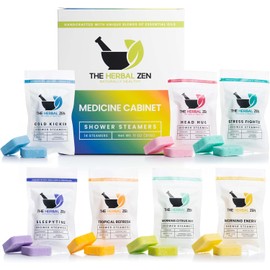 Shower Steamers Aromatherapy Bombs (Variety Pack) – Adult Christmas Stocking Stuffer – Made in USA - Shower Tablets Aromatherapy – Natural Essential Oils – Self Care Gifts for Women and Men (14 Pack)