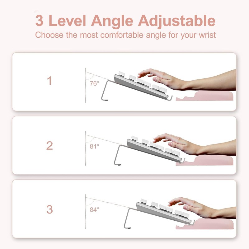 MOSISO Wrist Rest for Keyboard and Computer Keyboard Stand Set,