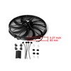 16" inch Universal Slim Fan Push Pull Electric Radiator Cooling
