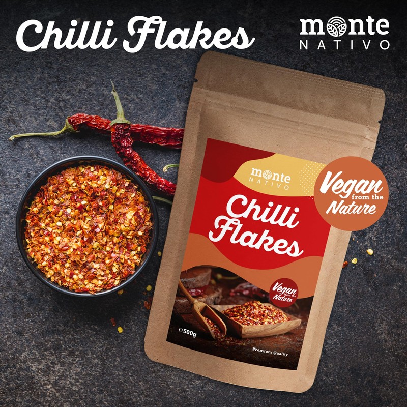 Chilli Flakes Monte Nativo (500 g) - Coarse Ground Chili