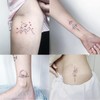 Tatuajes Temporales Impermeable Mujer Flor Duradera Loto Negro Pegatina Tatuaje