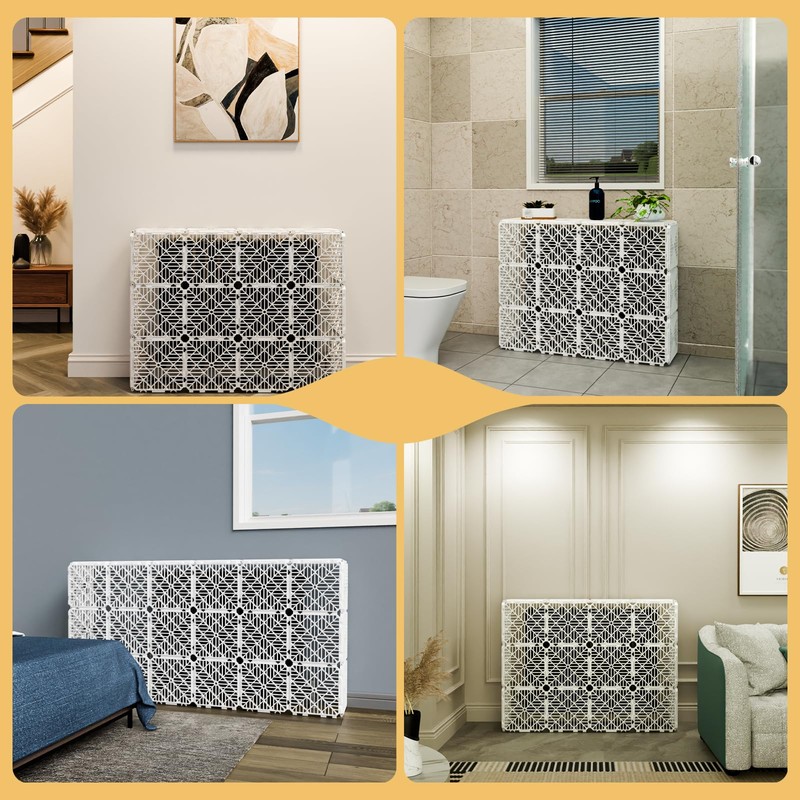 Somcthao 12-Pack Radiator Cover for Home - Safety Easy Snap