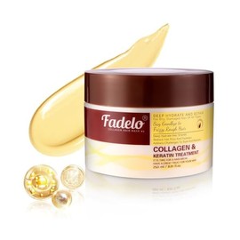 Collagen & Keratin Hair Mask for Damaged, Dry Hair – Deep Conditioner with Argan Oil, Vitamin E for Frizzy, Color-Treated Hair – Moisturizing, Sulfate-Free Treatment for All Hair Types, 250ml