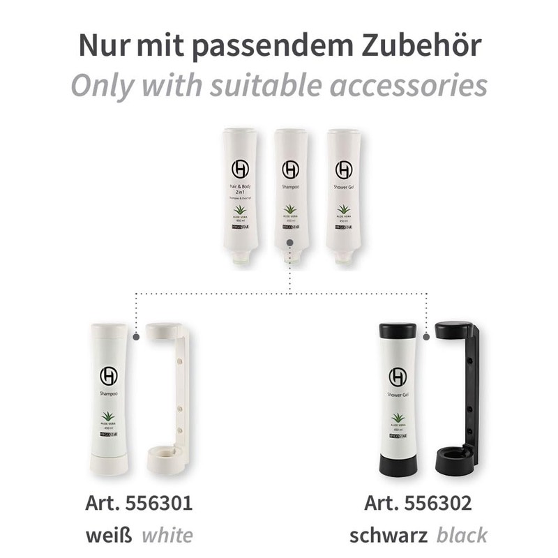 FRANZ MENSCH Hygostar Shampoo Bottle Squeeze Pack of 10 White