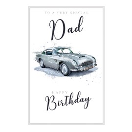 Cherry Orchard Very Special Dad Happy Birthday Card - Aston Martin Car