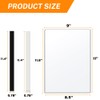 Magnetic Wall Sign Holder 8.5x11 10 Pack, Clear Rigid Plastic