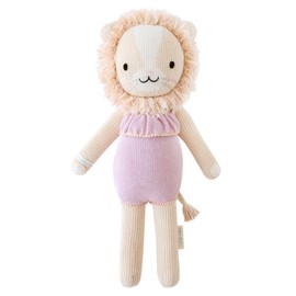 cuddle + kind Savannah The Lion Regular 20" Hand-Knit Doll – 1 Doll = 10 Meals, Fair Trade, Heirloom Quality, Handcrafted in Peru, 100% Cotton Yarn