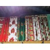 FB 6 Jgo. Cortinas Navideñas Loneta 2m Alto X 2.50m,